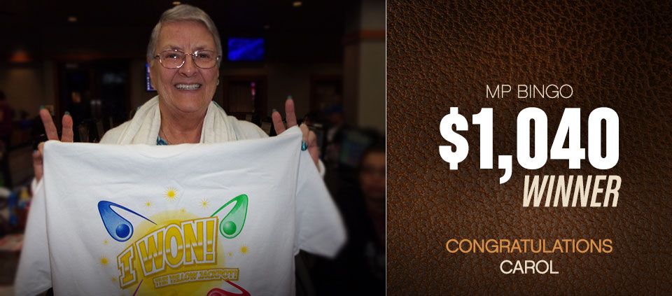 Bingo winners at Casino Del Sol 