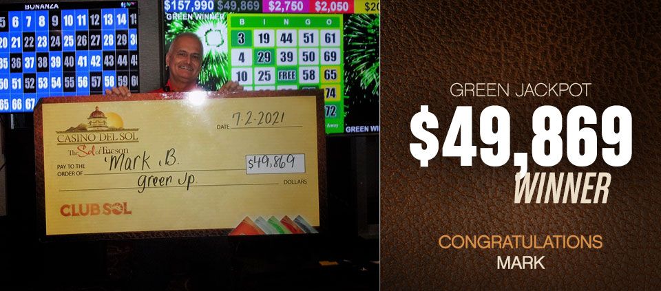 bingo winners at Casino Del Sol