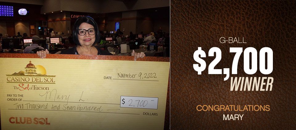 Bingo Winners at Casino Del Sol