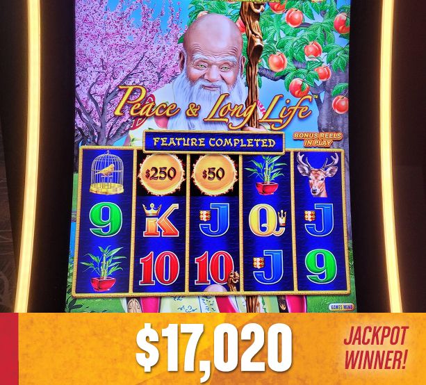 Jackpot winner at Casino Del Sol