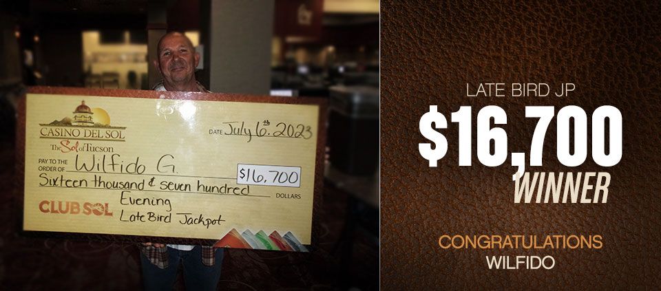 Bingo winners at casino del sol