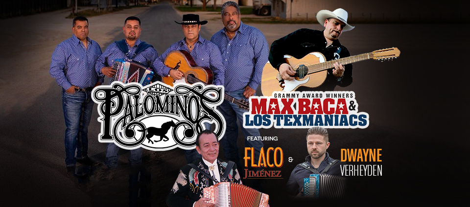 Los Palominos, Max Baca y Los Texmaniacs featuring Flaco Jimenez and Dwayne Verheyden 