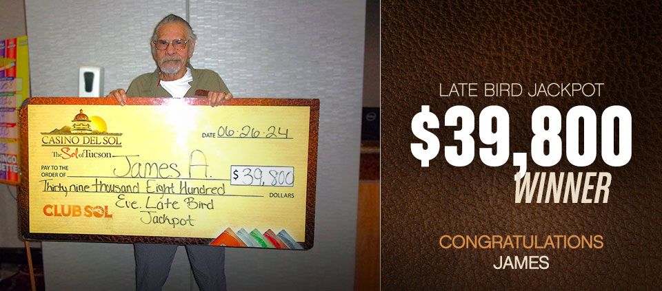 Bingo Winners at Casino Del Sol