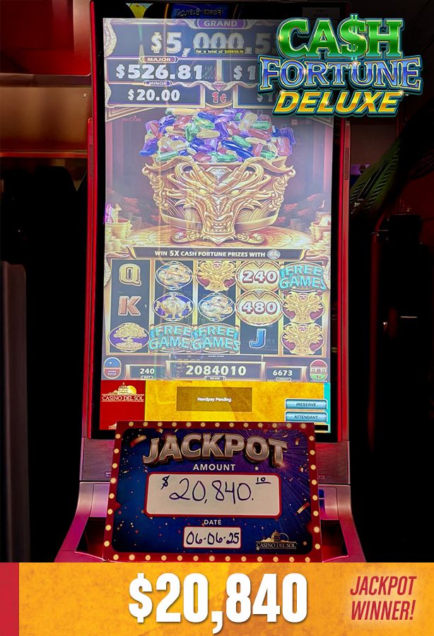 Slot Winners at Casino Del Sol 