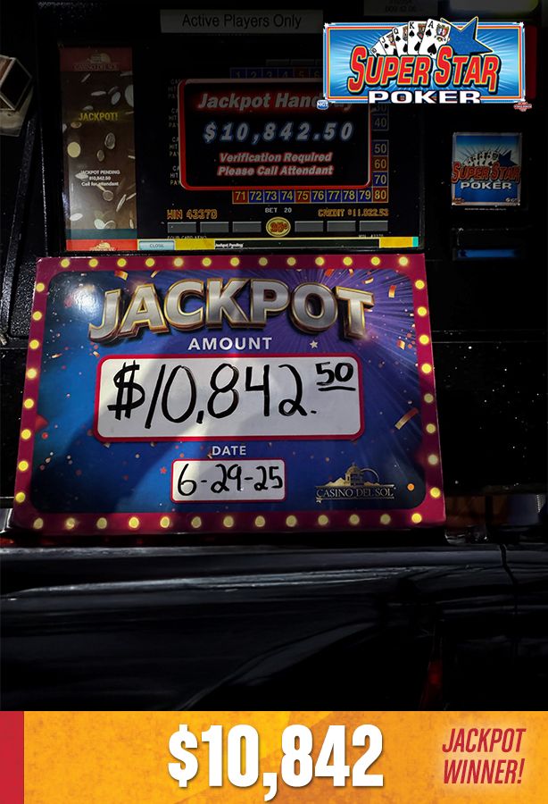 Slot Winners at Casino Del Sol 
