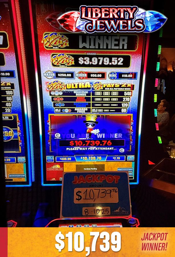 Slot Winners at Casino Del Sol 