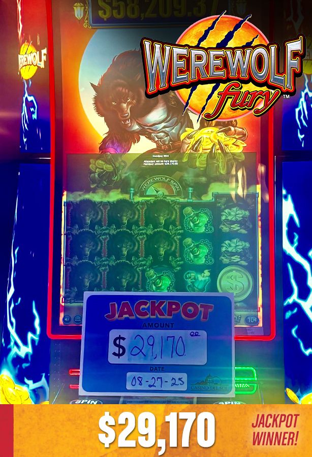 Slot Winners at Casino Del Sol 