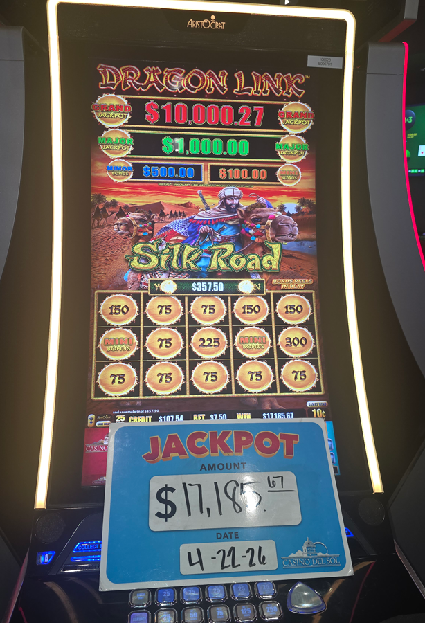 Jackpot winner April 22