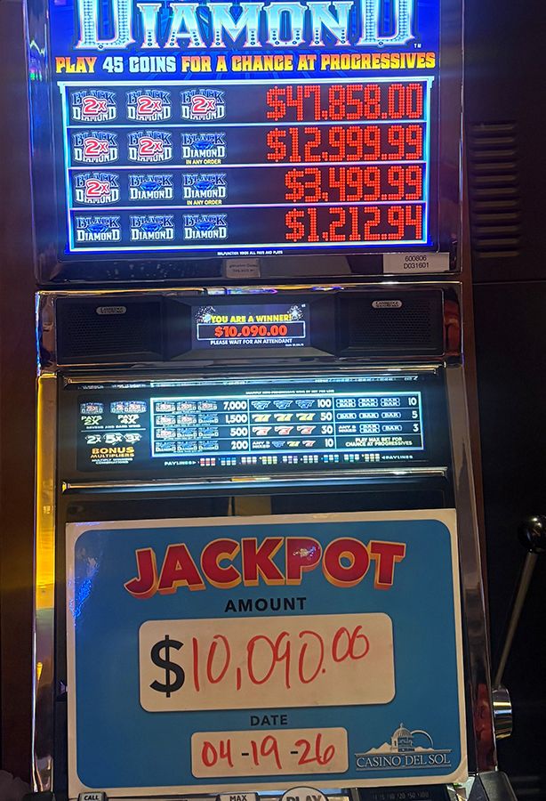 Jackpot Winners at Casino Del SOl 