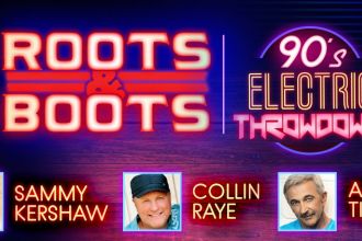 Roots & Boots 90s Electric Throwdown starring Sammy Kershaw, Aaron Tippin, and Collin Rayev
