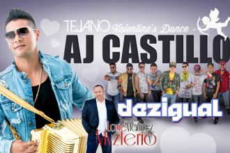 Tejano Valentine’s Day Dance ft. AJ Castillo, Dezigual and Louie Marinez y Myzterio at Casino Del Sol Event Center in Tucson AZ