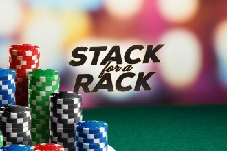 Poker stack for a rack